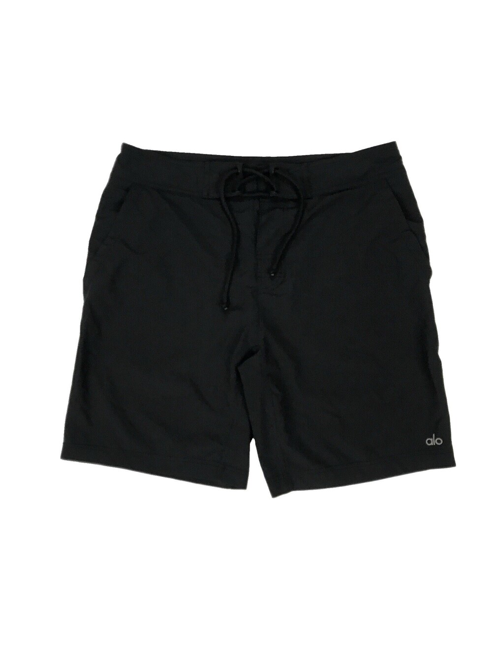 Alo Yoga Plow Board Shorts Mens Medium M Black 8” Inseam Swim Trunks Board Beach